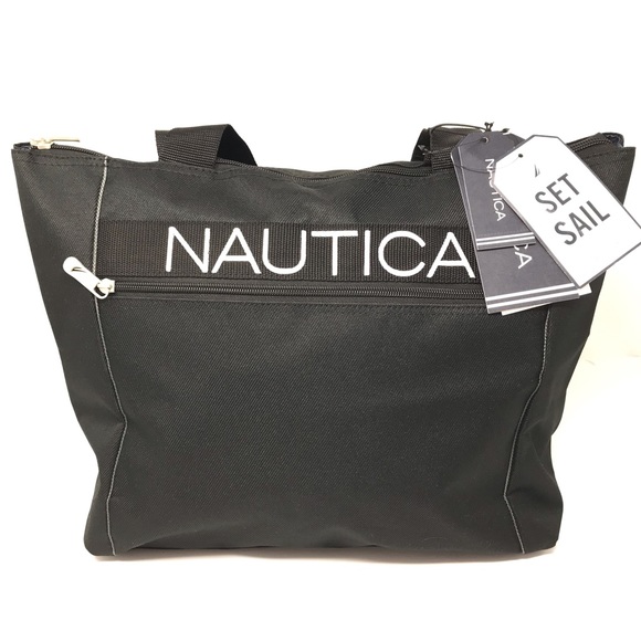 nautica tote bag black